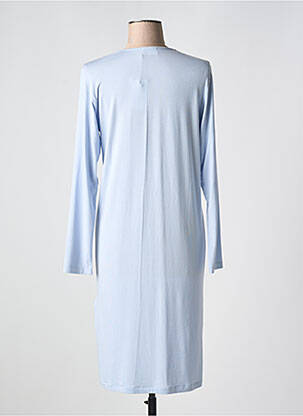 Chemise de nuit col v bleu PLUTO femme