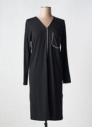 Chemise de nuit manches longues noir PLUTO femme