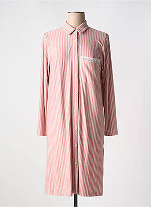 Chemise de nuit imprimé rayures rose PLUTO femme