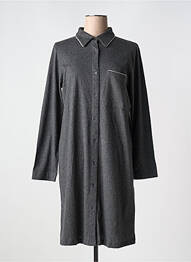 Chemise de nuit manches longues gris PLUTO femme