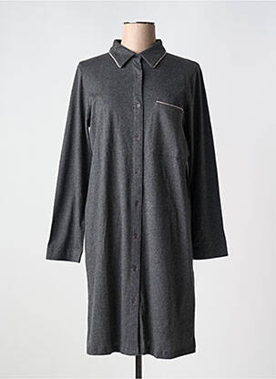 Chemise de nuit manches longues gris PLUTO femme
