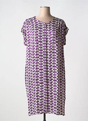 Robe de plage coupe fluide violet BELLA JONES femme