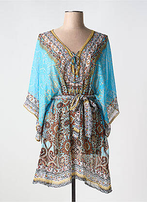 Robe de plage coupe fluide bleu VANIA femme