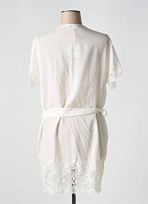 Déshabillé légère et transparente blanc VIVIS femme