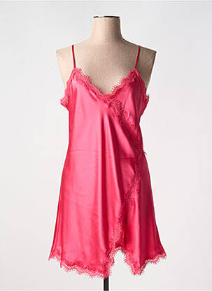 Nuisette/combinette effet matière satinée rose VIVIS femme