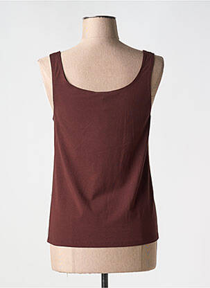 Top stretch fines bretelles marron MARYAN MEHLHORN femme