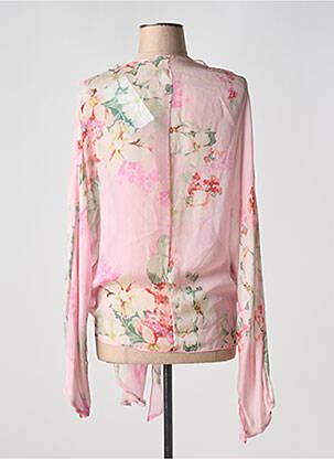 Gilet manches longues resserrée sur le bas rose RACHEL PAPPO femme