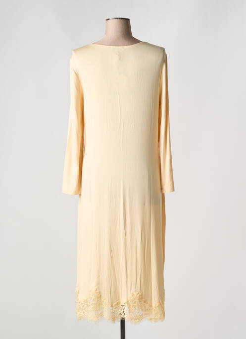 Chemise de nuit manches longues beige VIVIS femme