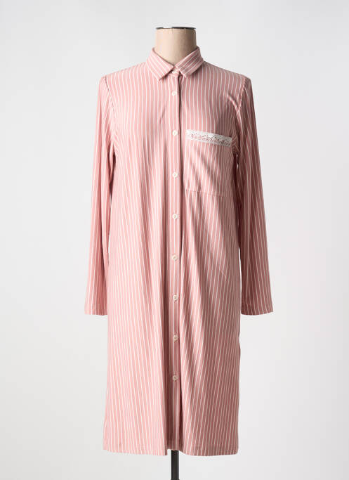 Chemise de nuit imprimé rayures rose PLUTO femme