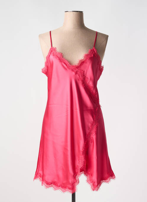 Nuisette/combinette effet matière satinée rose VIVIS femme