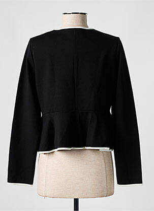 Veste casual col rond noir LISANZA femme