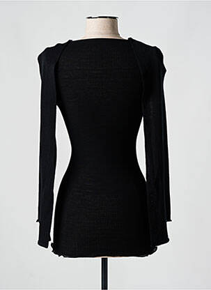 Pull stretch manches longues noir LISANZA femme