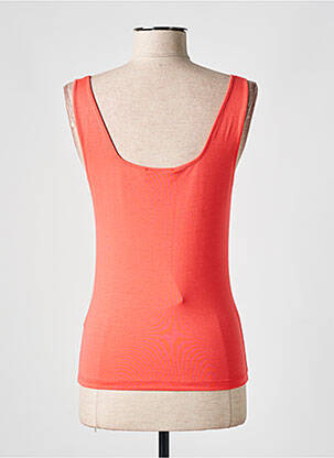 Débardeur stretch sans manche orange CHIARO SCURO femme