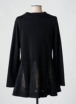 Pull stretch manches longues noir LISANZA femme