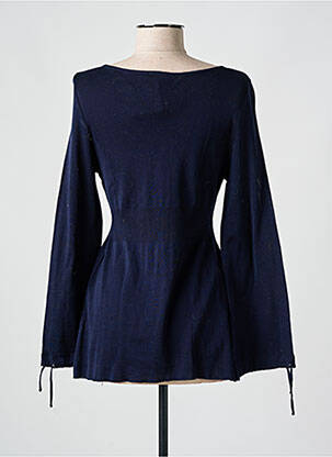 Gilet manches longues stretch bleu LISANZA femme