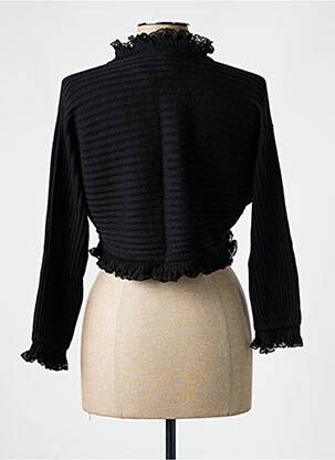 Boléro fermeture liens à nouer noir EDITH LAAGAB femme