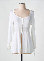 Gilet manches longues blanc LISANZA pour femme seconde vue