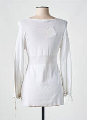 Gilet manches longues blanc LISANZA pour femme seconde vue