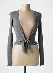 Gilet manches longues gris LISANZA pour femme seconde vue