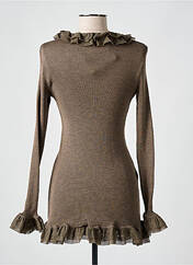 Gilet manches longues marron LISANZA pour femme seconde vue