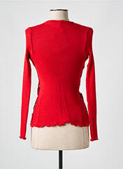 Gilet manches longues rouge LISANZA pour femme seconde vue