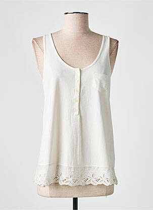 Débardeur beige PLUTO ON THE MOON pour femme