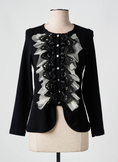 Gilet manches longues noir LISANZA pour femme