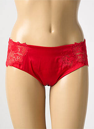 Shorty effet matière satinée rouge COTTON CLUB femme