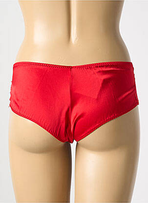 Shorty effet matière satinée rouge COTTON CLUB femme