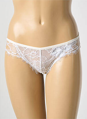 Culotte tissage dentelle beige RAVAGE femme