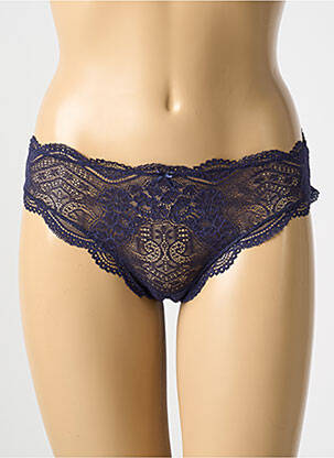 Culotte tissage dentelle bleu COTTON CLUB femme