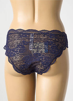 Culotte tissage dentelle bleu COTTON CLUB femme
