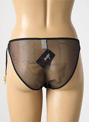 Culotte légère et transparente noir RAVAGE femme