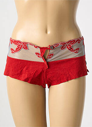 Shorty stretch rouge RAVAGE femme