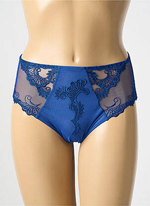 Culotte tissage satiné bleu LISE CHARMEL femme