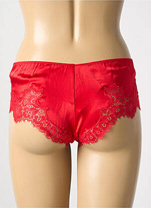 Shorty effet matière satinée rouge COTTON CLUB femme