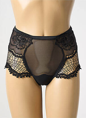 Shorty tissage satiné noir RCRESCENTINI BY COTTON BLUB femme
