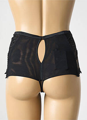 Shorty tissage satiné noir RCRESCENTINI BY COTTON BLUB femme