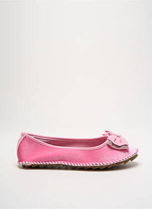Ballerines bout rond talon plat jusqu'à 3cm rose VICTOR ODIL femme