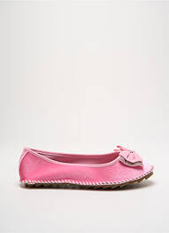 Ballerines bout rond talon plat jusqu'à 3cm rose VICTOR ODIL femme