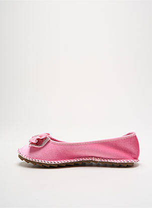 Ballerines bout rond talon plat jusqu'à 3cm rose VICTOR ODIL femme