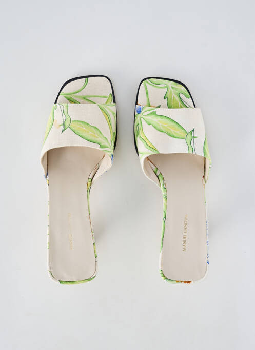 Mules/Sabots vert MANUEL CANOVAS pour femme