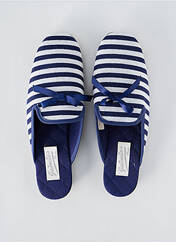 Chaussons/Pantoufles bleu JAIMIES pour femme seconde vue