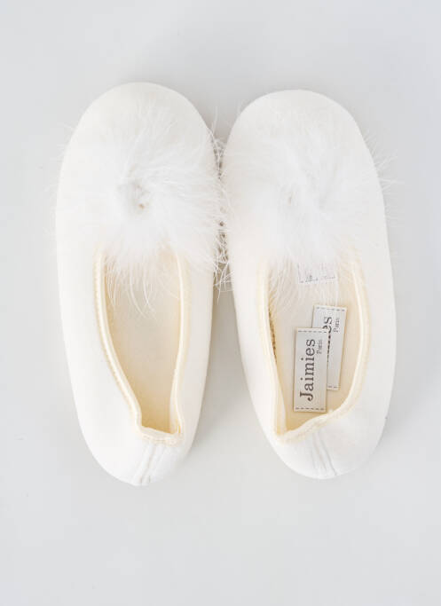 Chaussons/Pantoufles blanc JAIMIES femme