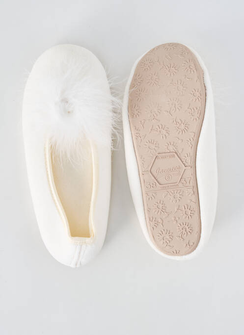 Chaussons/Pantoufles blanc JAIMIES femme