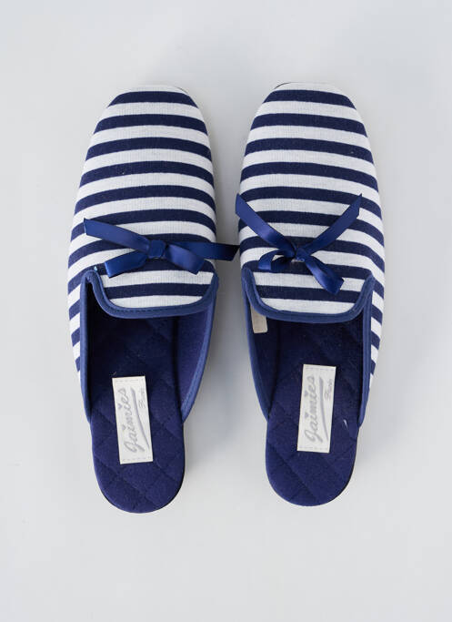 Chaussons/Pantoufles bleu JAIMIES pour femme