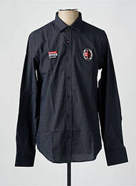 Chemise manches longues imprimé fantaisie bleu CAMBERABERO homme
