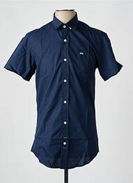 Chemise manches courtes coupe cintrée bleu CAMBERABERO homme