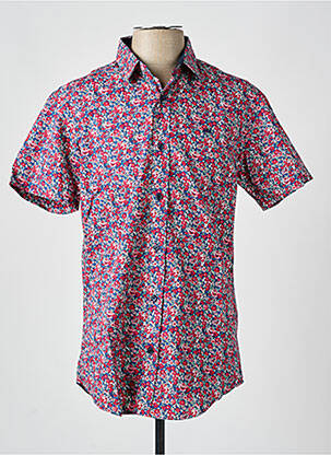 Chemise manches courtes coupe cintrée rose CAMBERABERO homme
