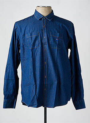 Chemise manches longues poches bleu CAMBERABERO homme